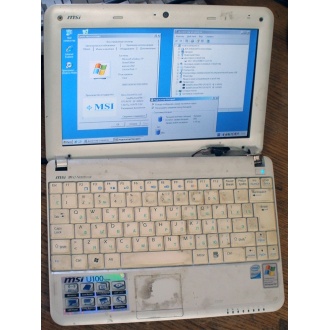 Нетбук MSI Wind U100 (Intel Atom N270 1.66Ghz /1024Mb DDR2 /120Gb /10" 1024x600) - Дедовск